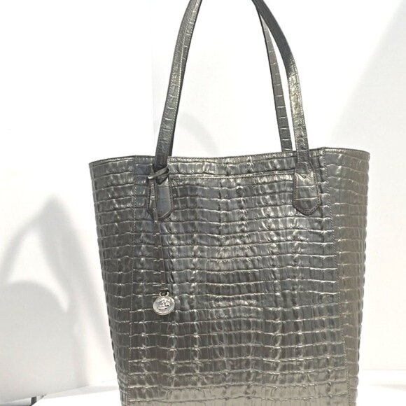 NWT ✅ Brahmin JAYDEN Large Tote (Pyrite La Scala)  ✨NWT, COA, DUST BAG - Picture 16 of 16